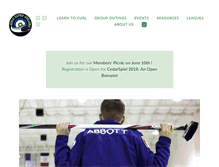 Tablet Screenshot of cedarrapidscurling.com